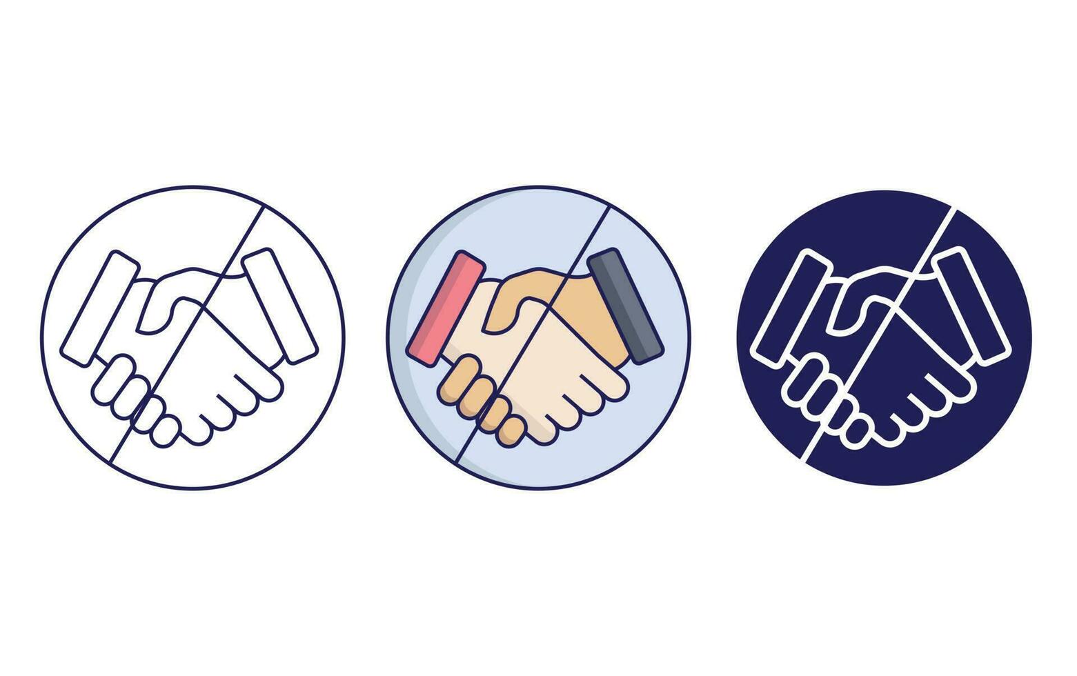 No Hand Shake vector icon