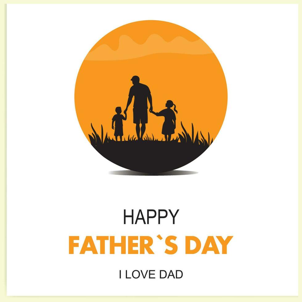 Happy Father Day, Vector Illustration