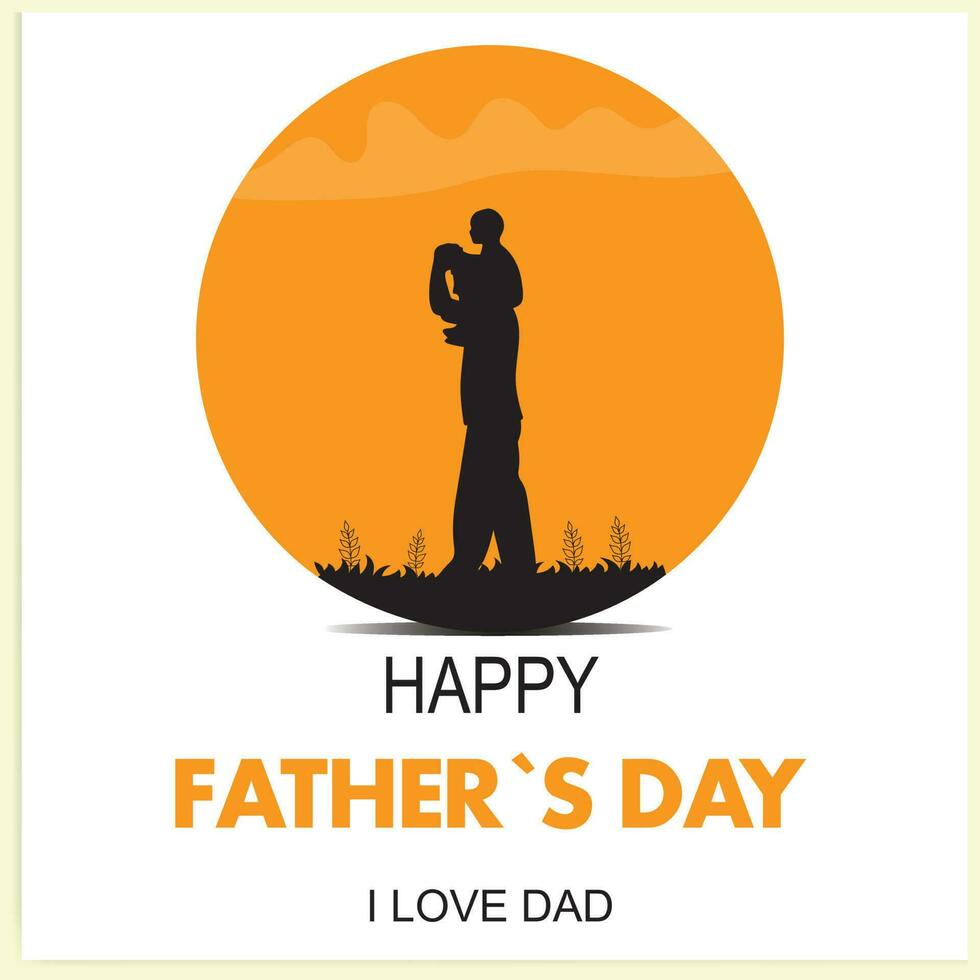 Happy Father Day, Vector Illustration