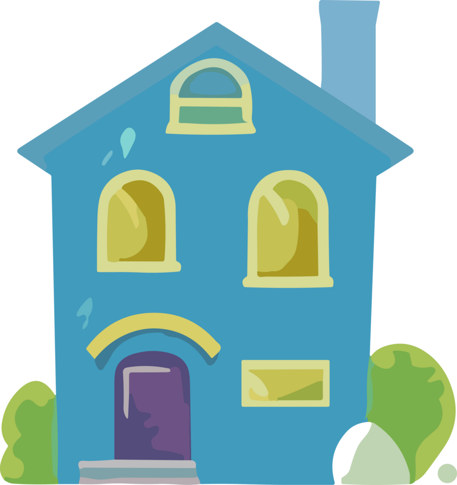 Cozy Cottage Dreams in Hand Drawn Style png