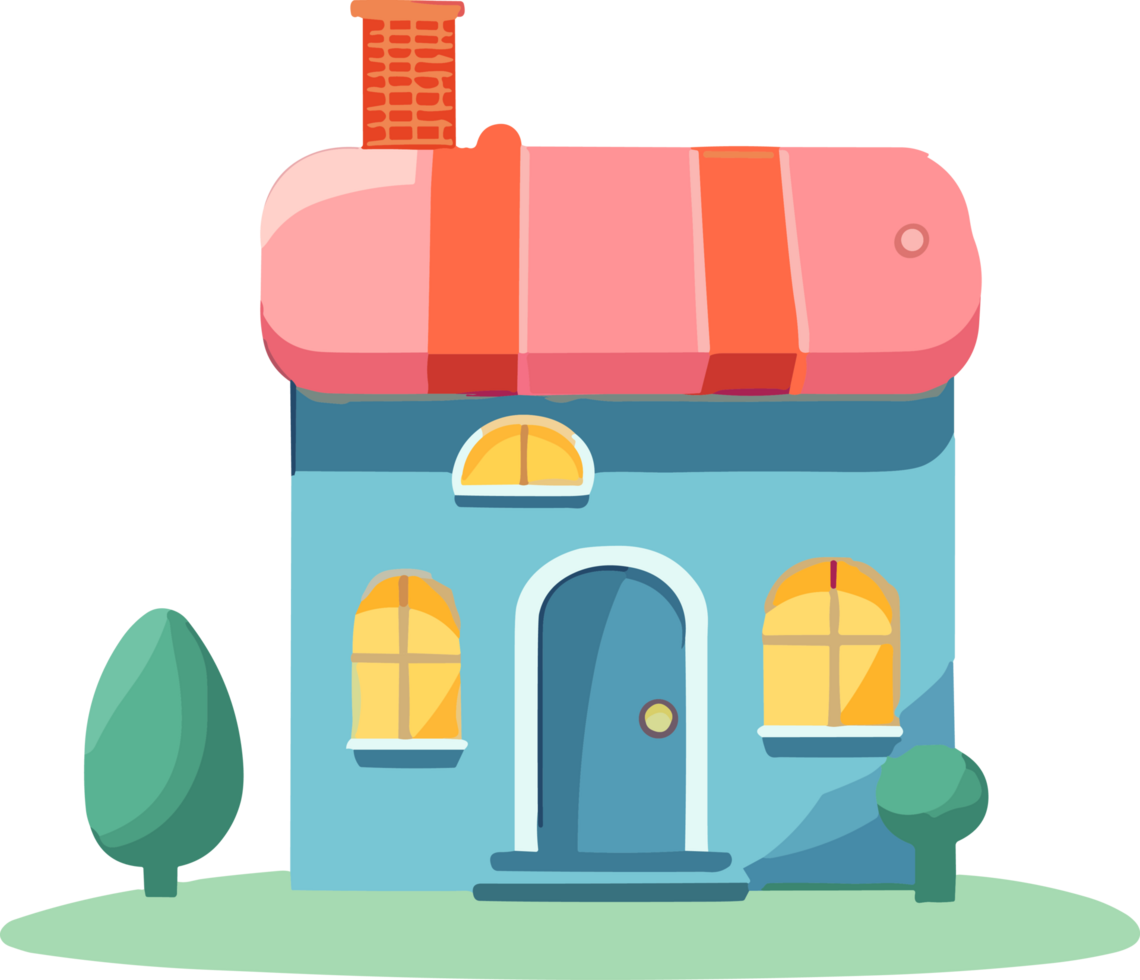 Hand Drawn Homes, Playful and Imaginative png