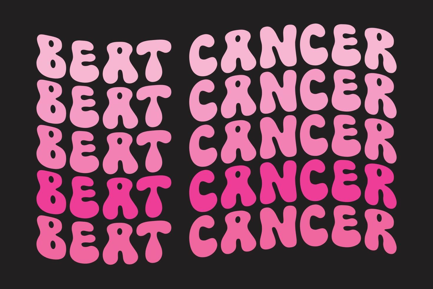 golpear cáncer camiseta diseño vector