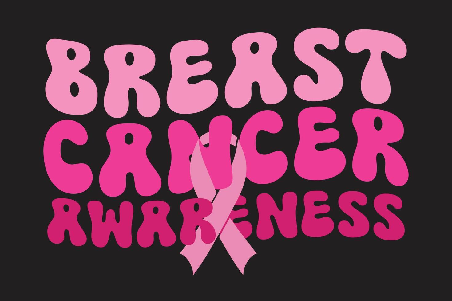 Breast Cancer Awareness T-Shirt Design vector