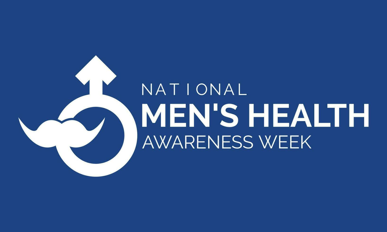 Men's Health Awareness Month in June. Banner, banner design template Vector illustration background design.