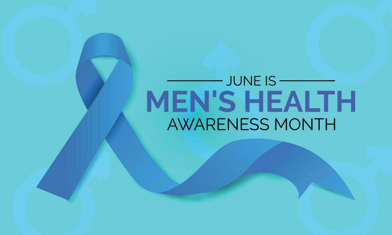 Men's Health Awareness Month in June. Banner, banner design template Vector illustration background design.
