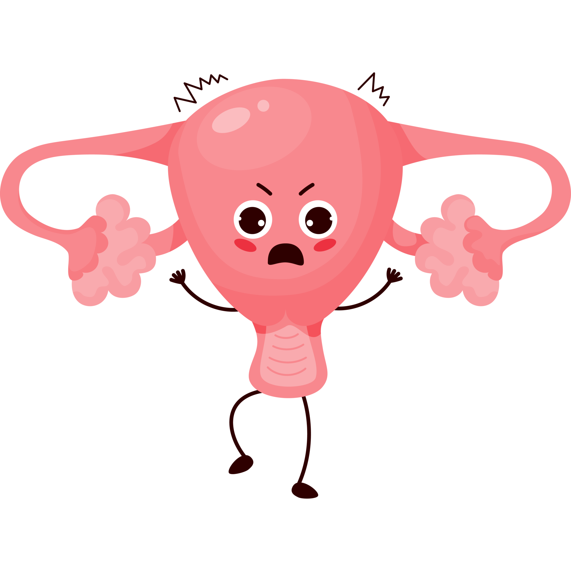 discontent female cartoon uterus 23254386 PNG