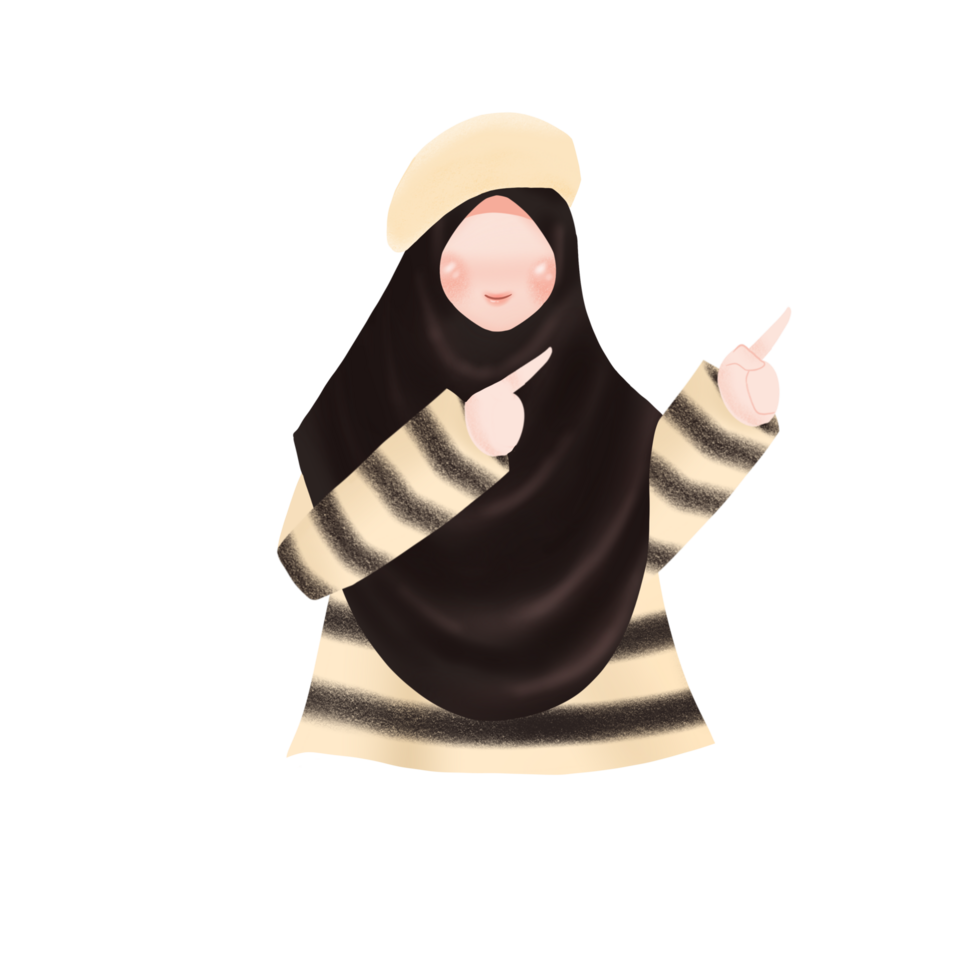 Hijab woman Illustration png