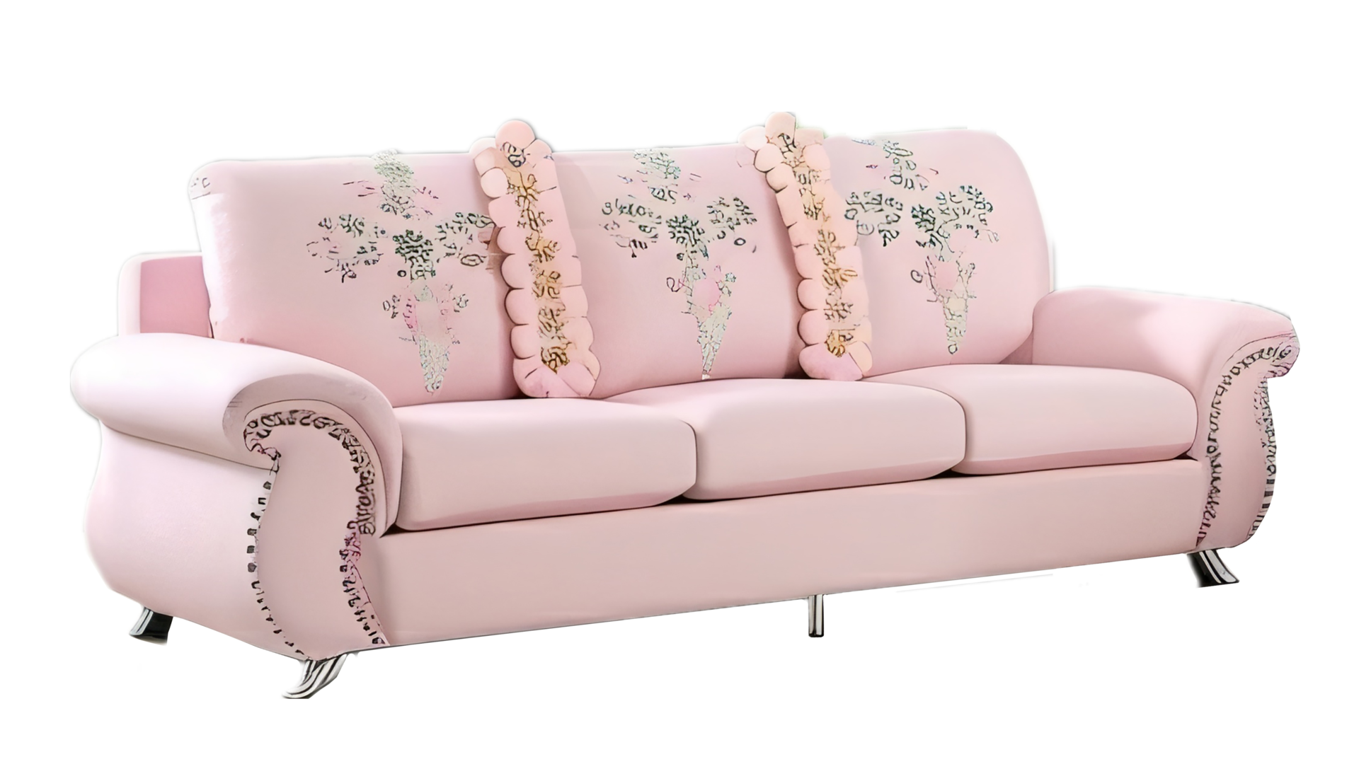 Pink sofa isolated on transparent background 23254645 PNG