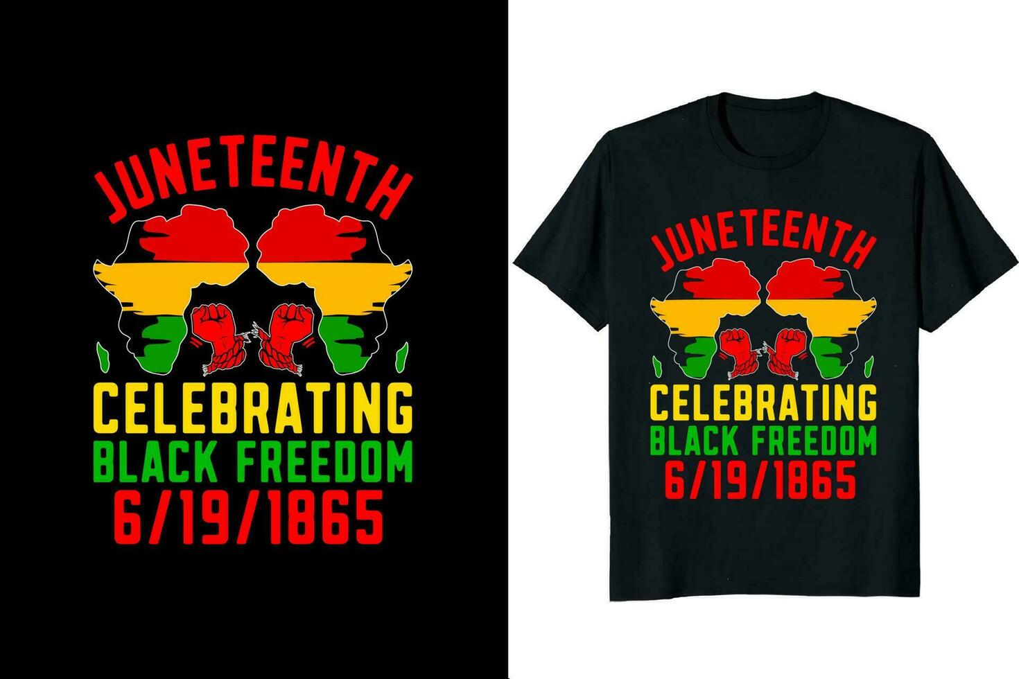 Juneteenth Day T-shirt Design vector