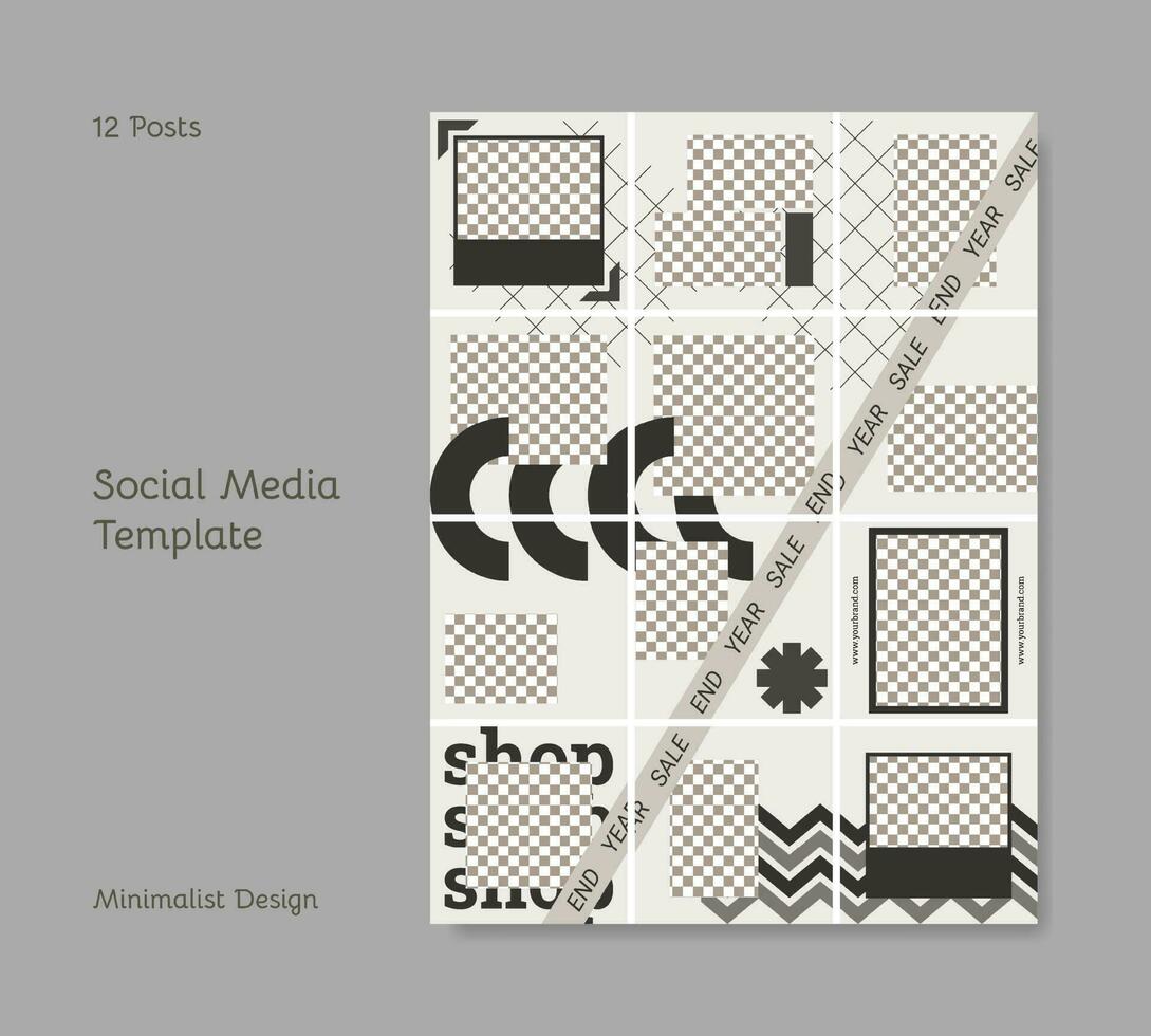 Abstract square banner template. vector