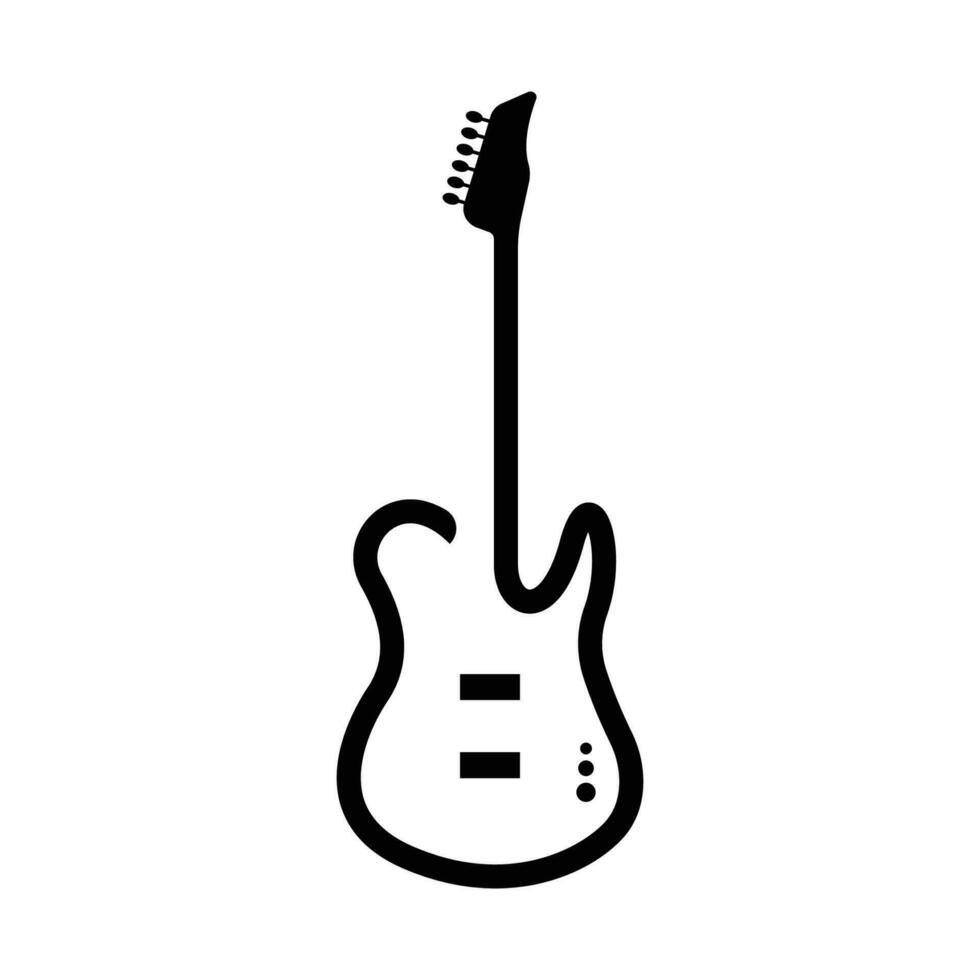 Music and band classic logo, guitar, music club vintage logo vector