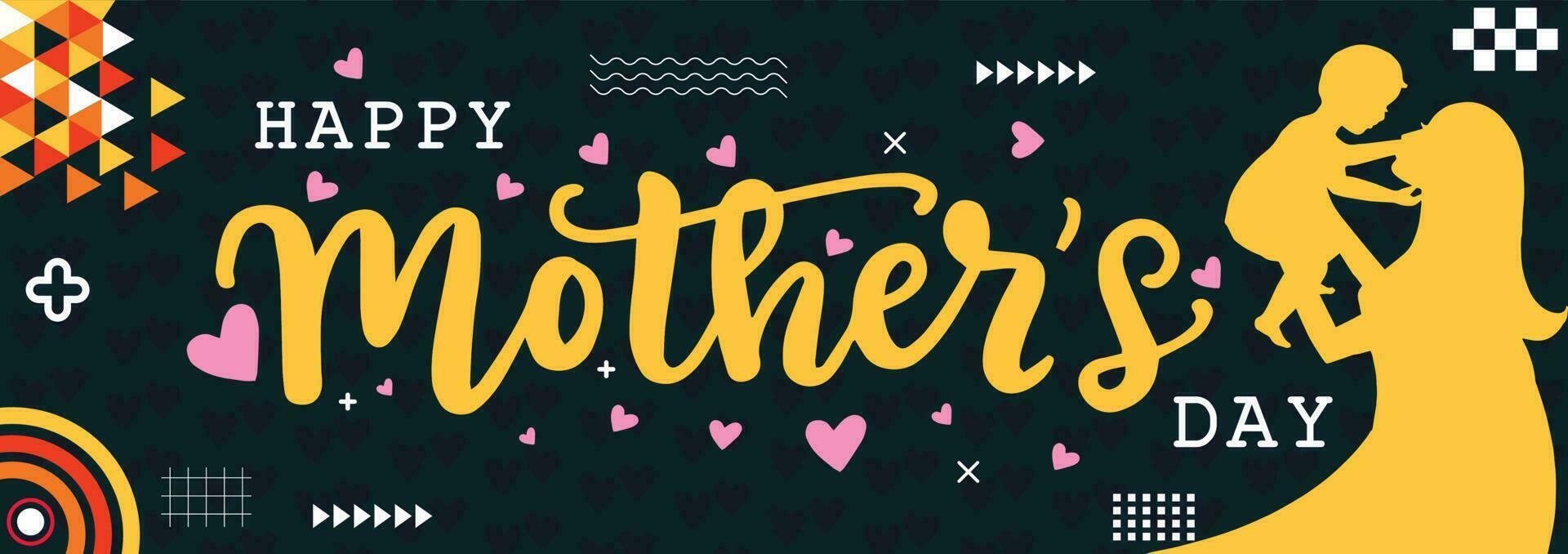 Mothers day background vector art