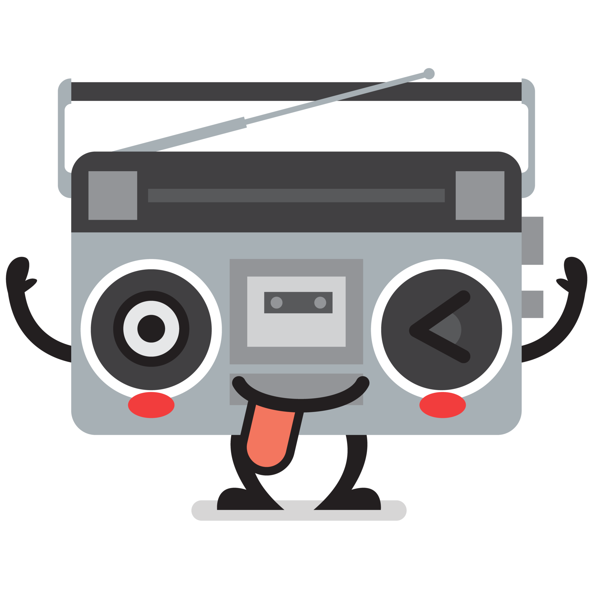 retro radio character emoji 23256120 PNG