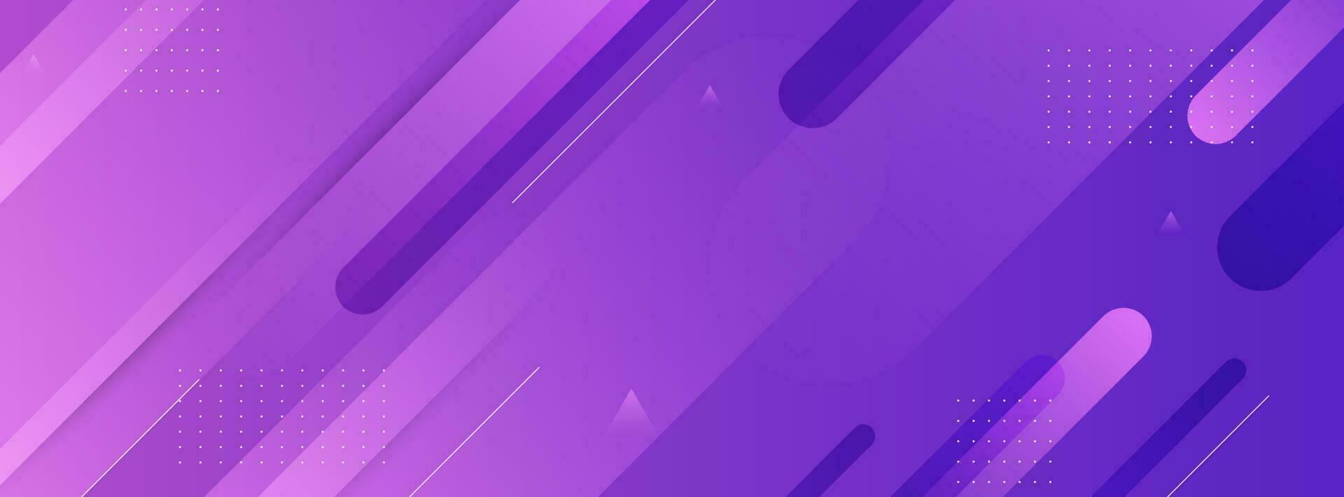 Modern banner background. colorful, bright purple gradations, slashes