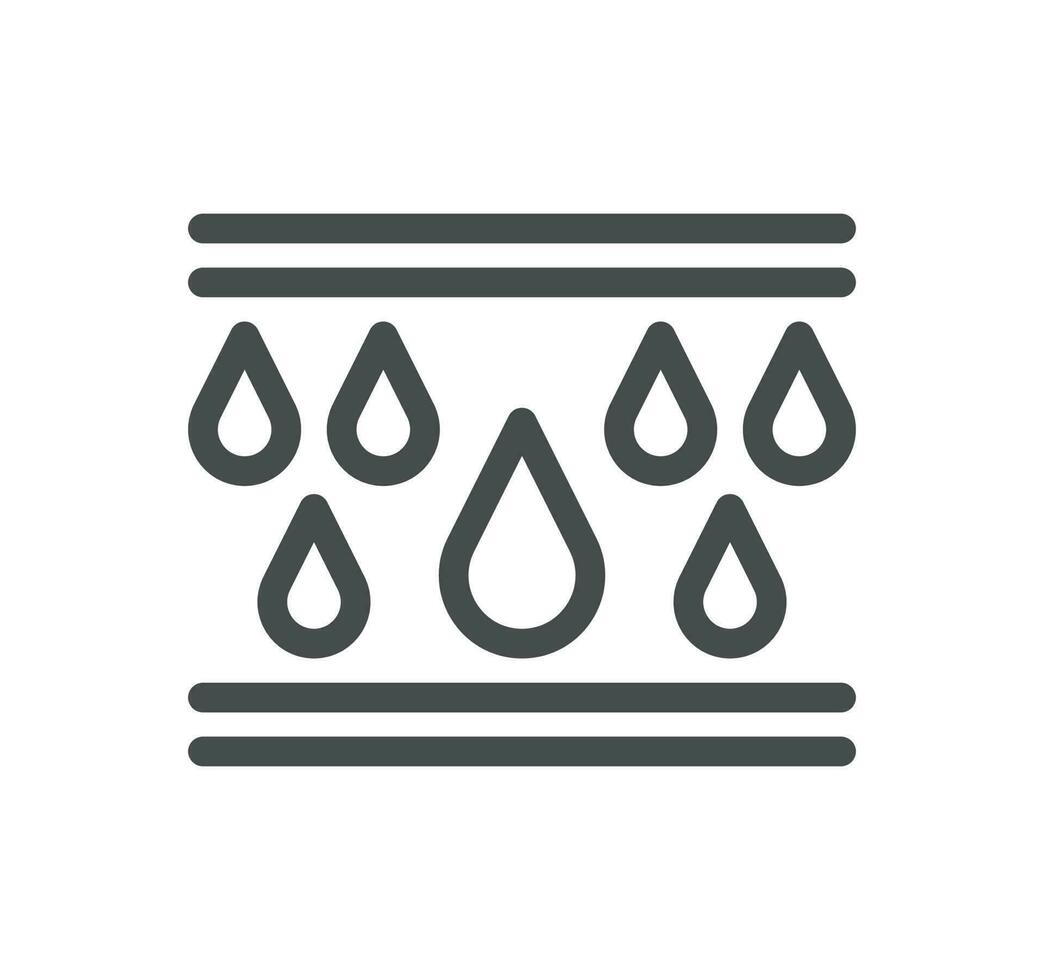 Skin care related icon outline and linear vector. vector