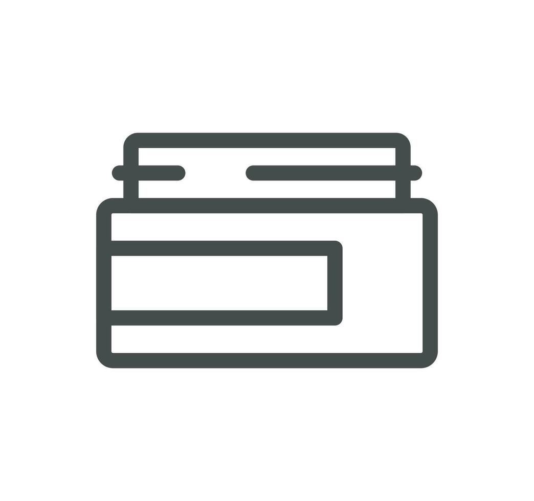 Skin care related icon outline and linear vector. vector
