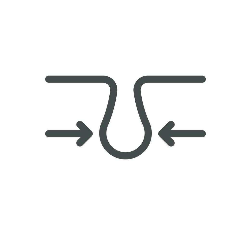 Skin care related icon outline and linear vector. vector