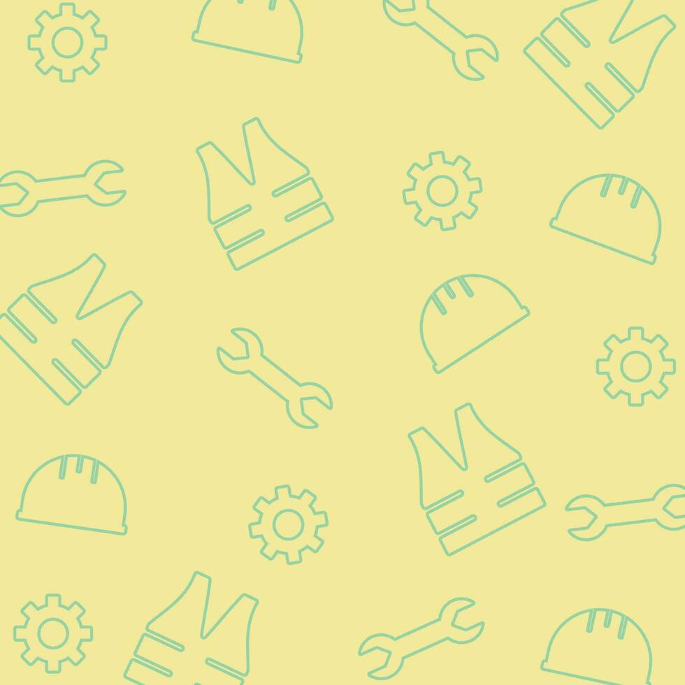 Labor Day Seamless Pattern Design Illustration background, template for banner, greeting card, web, social media. vector