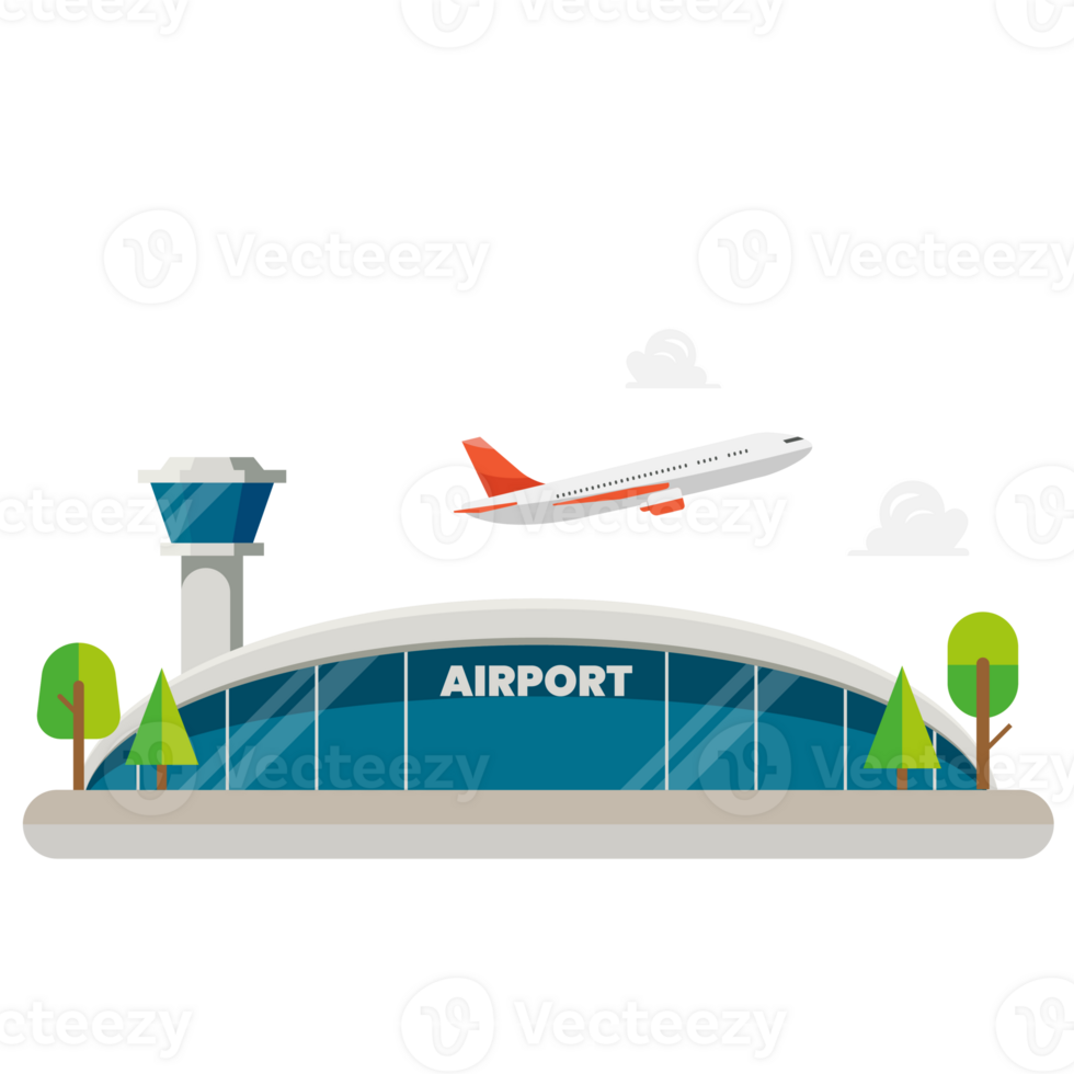 Airport Building illustration png