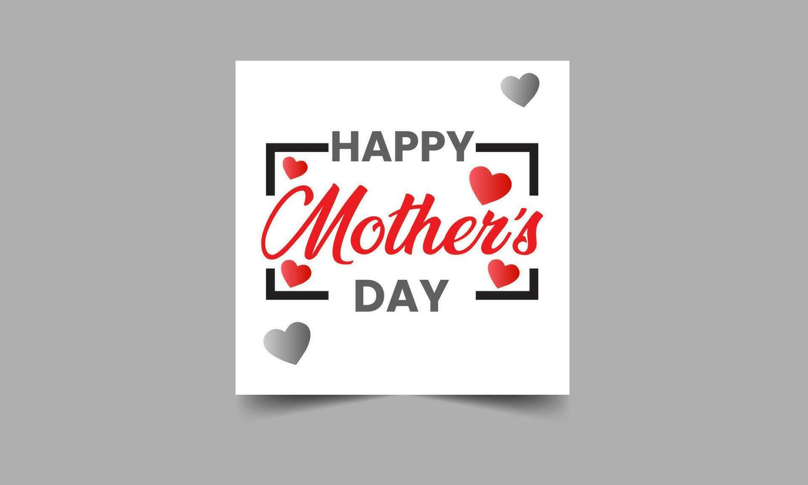 Mothers day for woman and child love you mum message vector