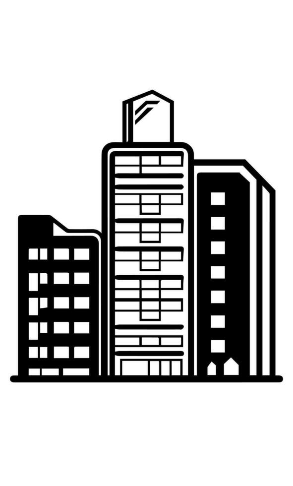 buildings icon vector symbol