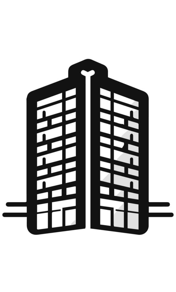 edificios icono vector símbolo