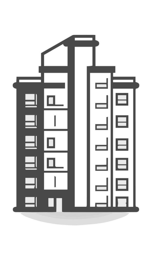 edificios icono vector símbolo