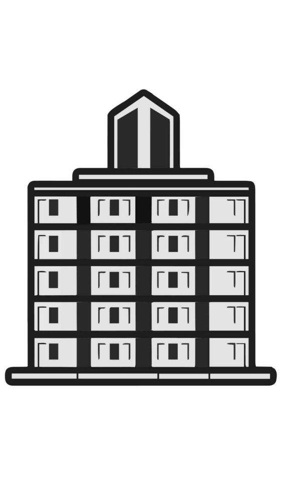 edificios icono vector símbolo