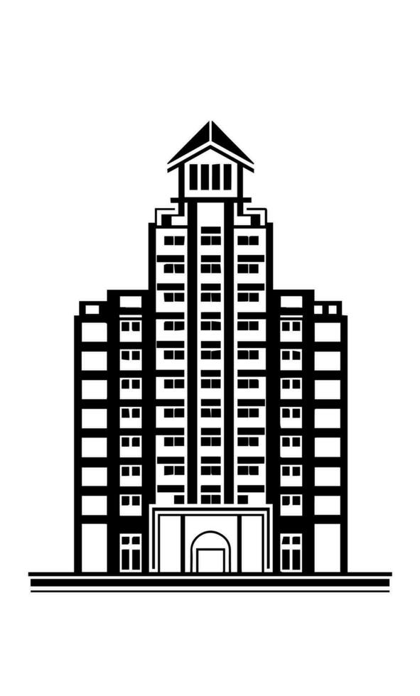 edificios icono vector símbolo