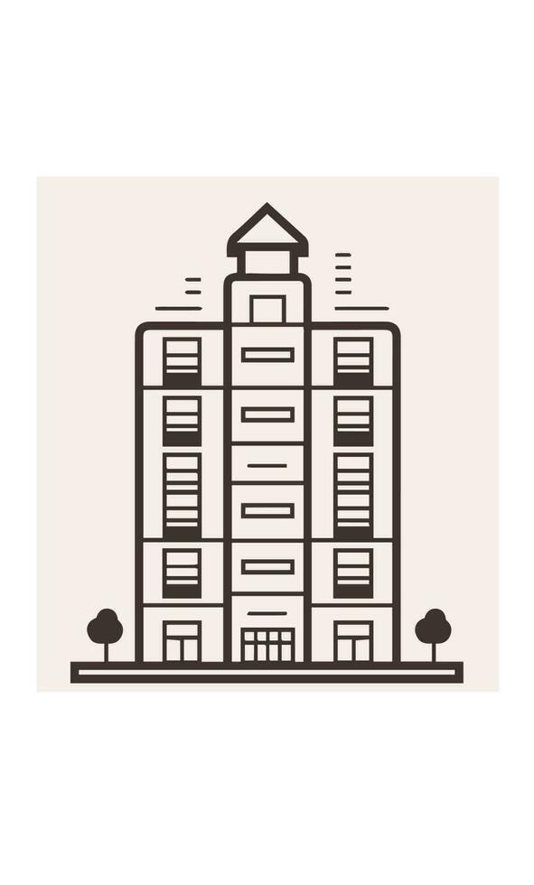 buildings icon vector symbol