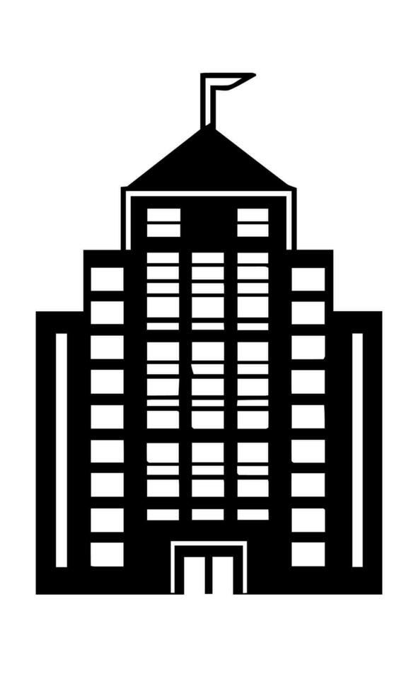 edificios icono vector símbolo