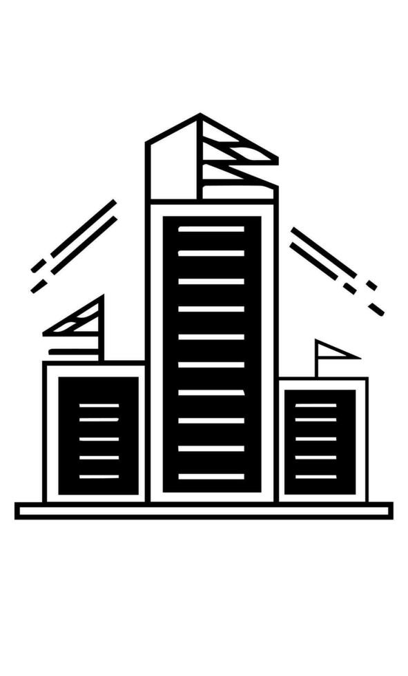 buildings icon vector symbol