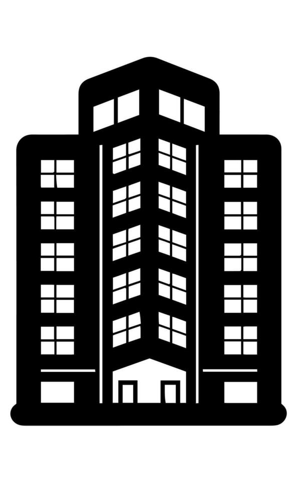 edificios icono vector símbolo