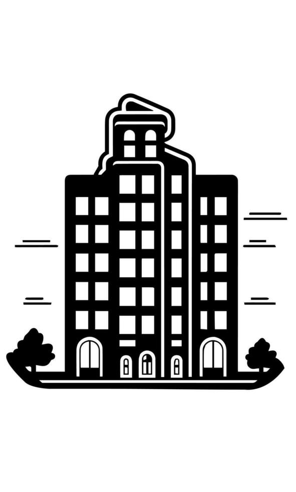 buildings icon vector symbol