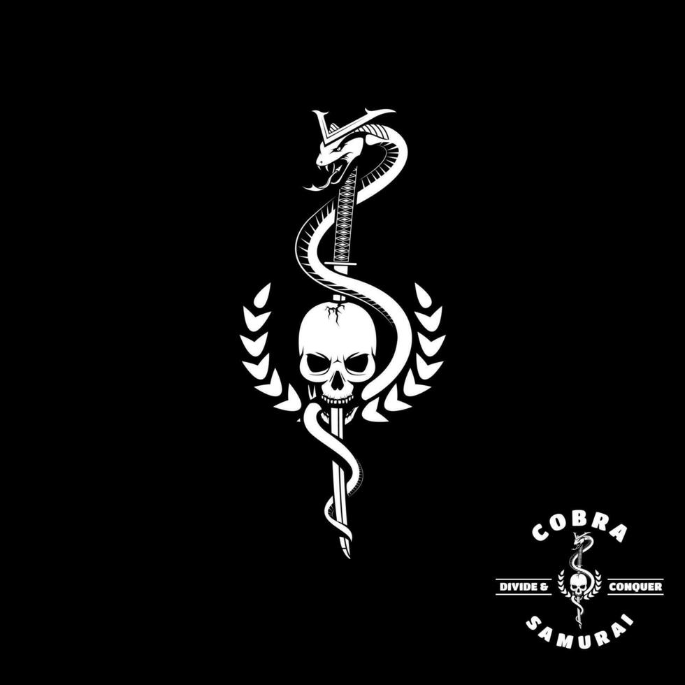 Cobra Samurai insignia vector