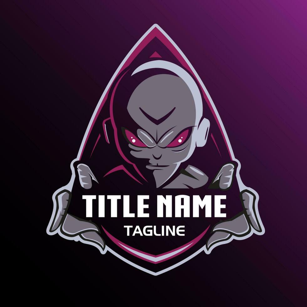 Alien Gaming esport logo vector