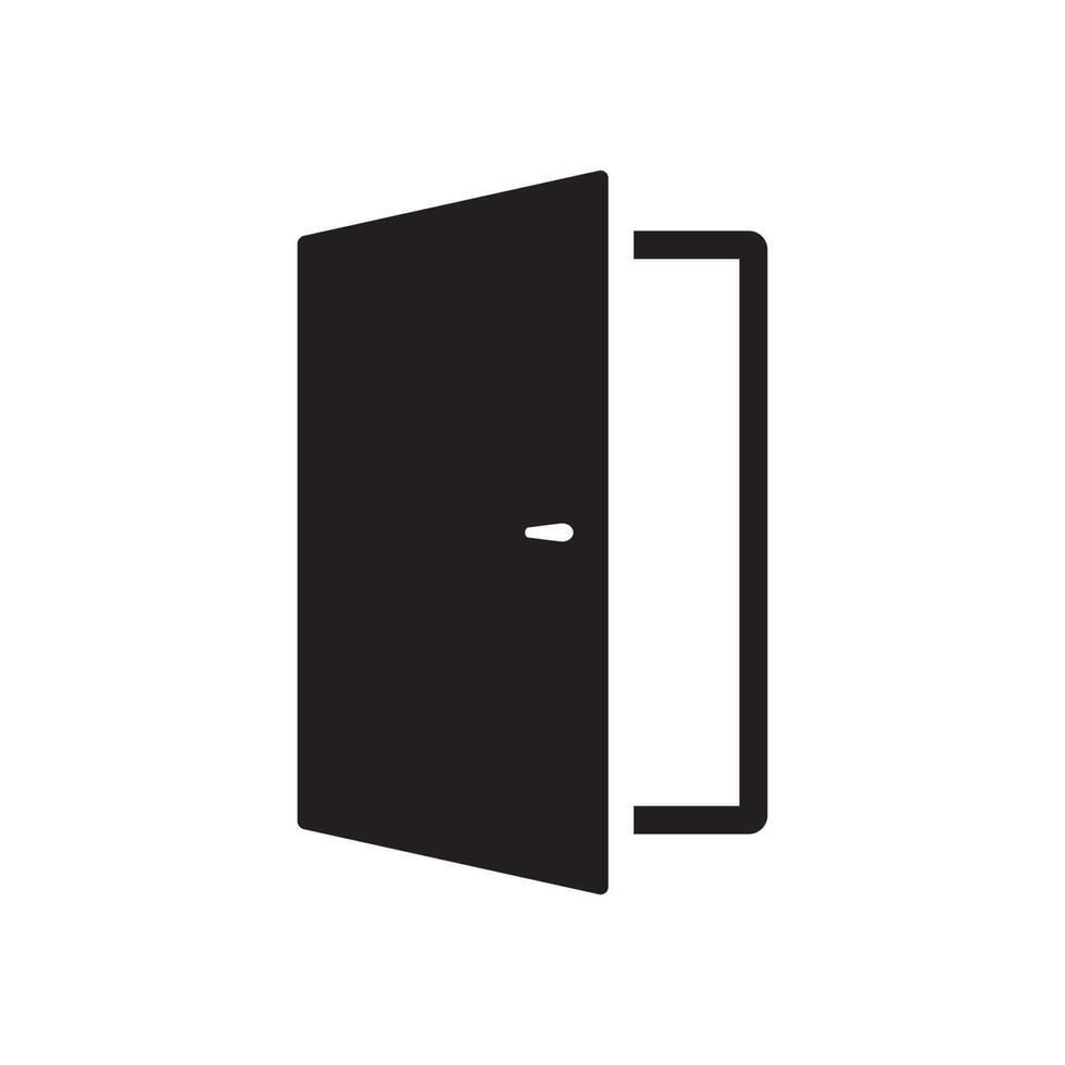 Simple door icon isolated vector illustration. 23257612 Vector Art at