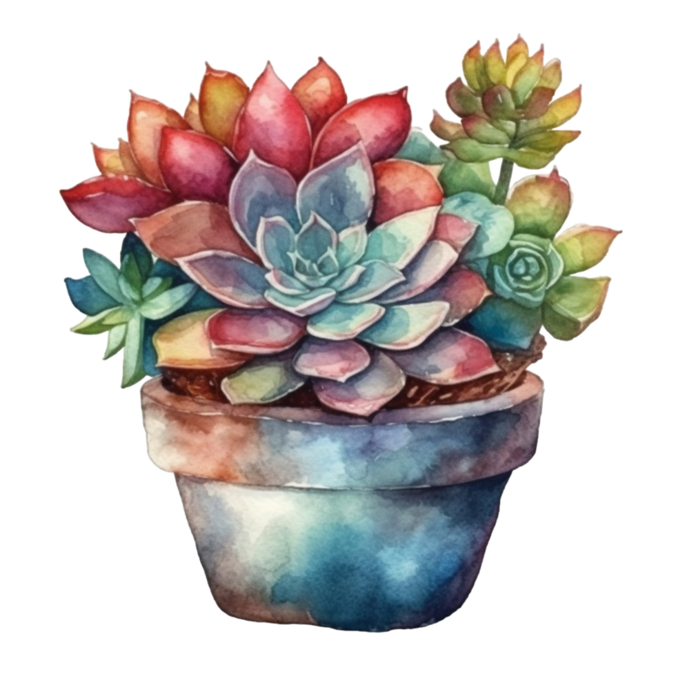 Cactus in flower pot, decorative plant in garden, png