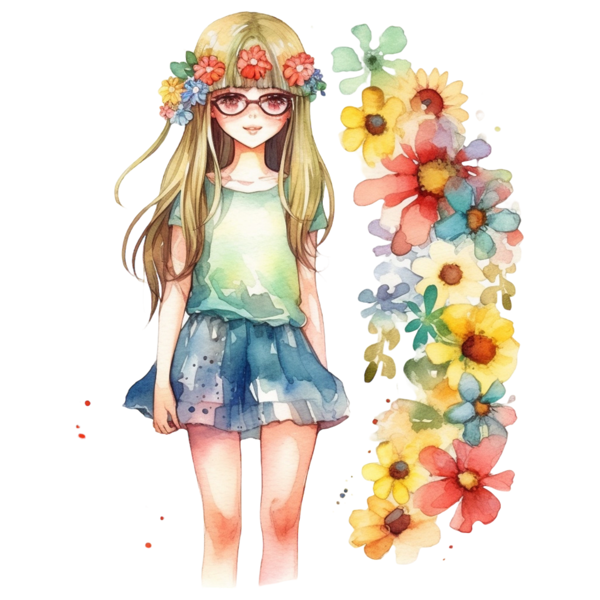 Pastel Girl Illustration Cute Art Girls Stock Illustration 1545123650