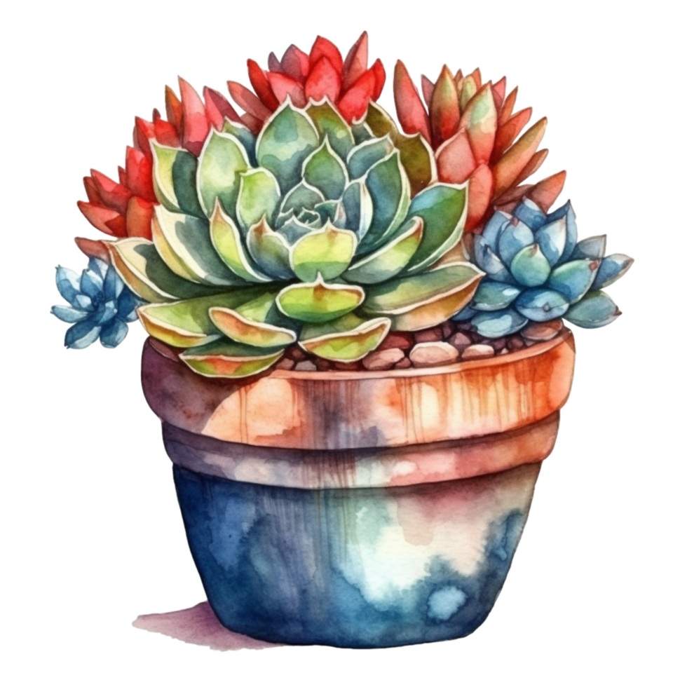 Cactus in flower pot, decorative plant in garden, png