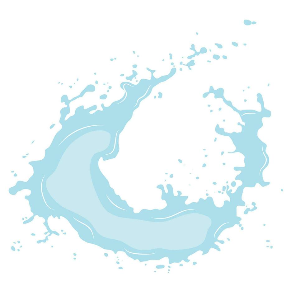 round liquid splash icon with splatter vector