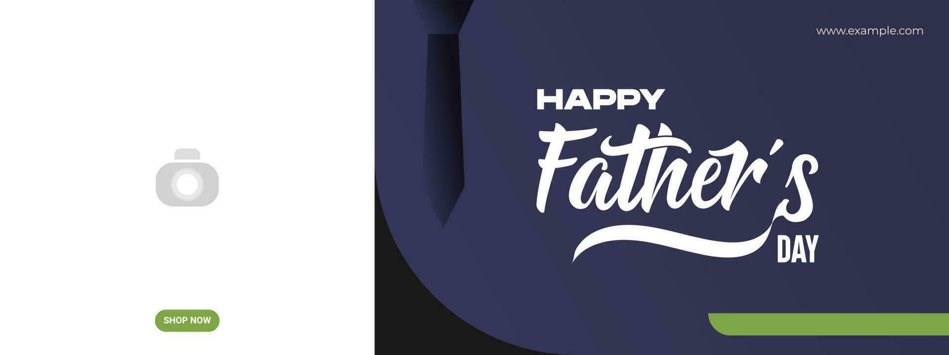 Happy Father's Day banner template. Lettering for card, poster, background  elements vector