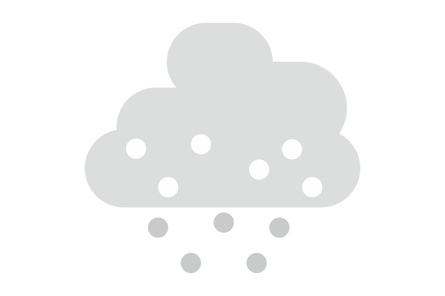 Weather icon - Snowy Clouds Icon png
