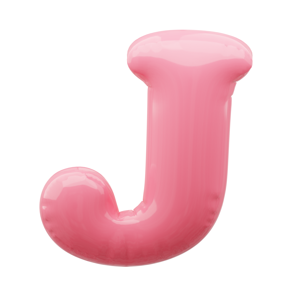 3D alphabet balloon png