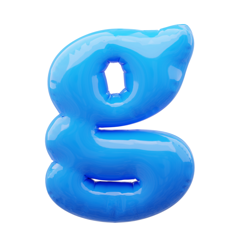 3D alphabet balloon png