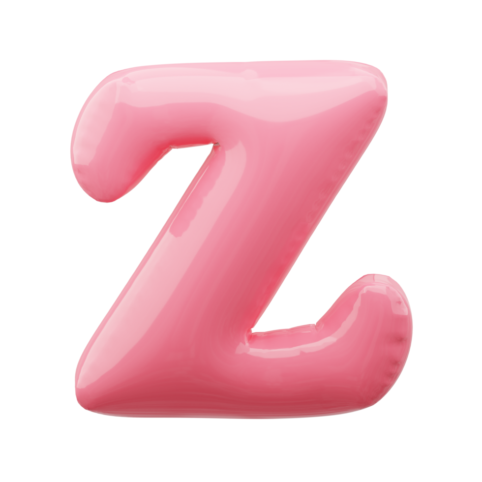 3D alphabet balloon png