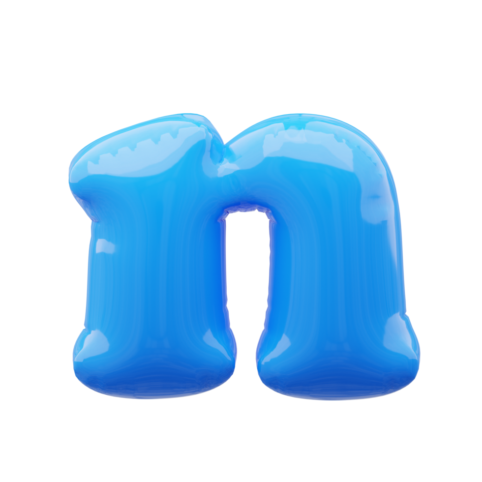 3D alphabet balloon png