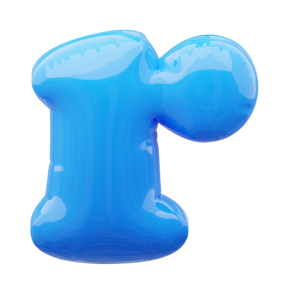 3D alphabet balloon png