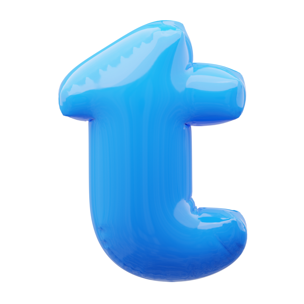 3D alphabet balloon png