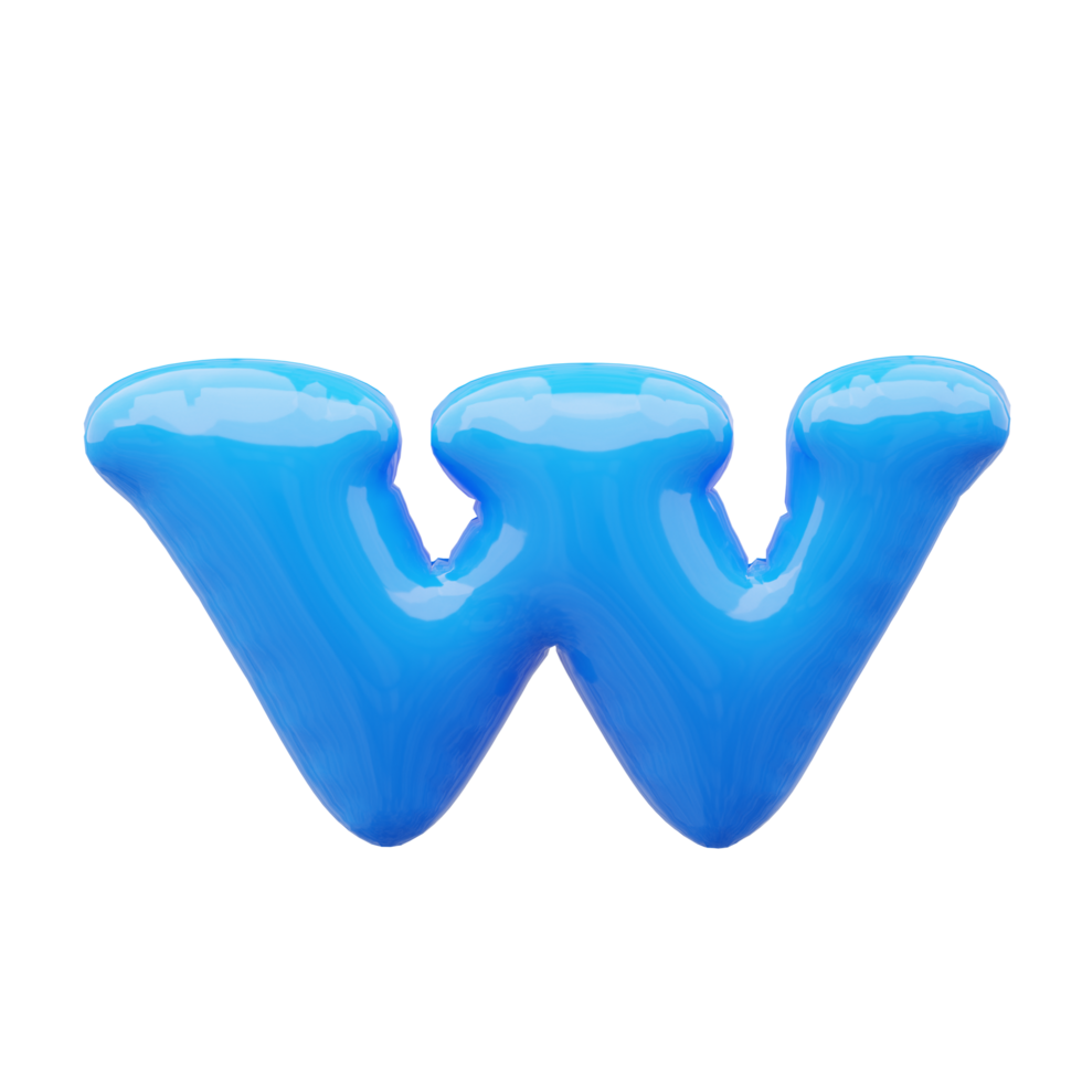 3D alphabet balloon png